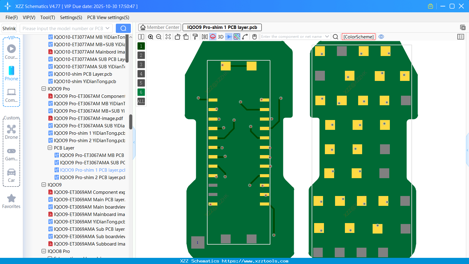 VIVO IQOO9 Pro-shim 1 PCB Layer